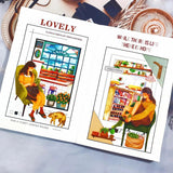 Sticker Washi Tape - Pre - cut - Nostalgic Moments - 72 mm - 7 - Washi Tape Shop - Tidformera