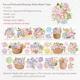 Sticker Washi Tape - Pre - cut - Perfumed Reveries Wide - 60 mm - Washi Tape Shop - Tidformera