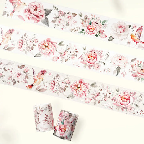 Sticker Washi Tape - Pre - cut - Pink Velvet - 60 mm - 5 - Washi Tape Shop - Tidformera