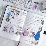 Sticker Washi Tape - Pre - cut - Purple Muse - 70 mm - 5 - Washi Tape Shop - Tidformera