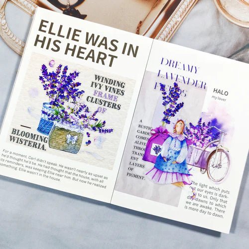 Sticker Washi Tape - Pre - cut - Purple Muse - 70 mm - 6 - Washi Tape Shop - Tidformera