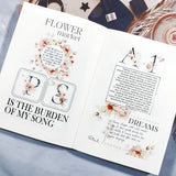 Sticker Washi Tape - Pre - cut - Rosé Scripts - 70 mm - 7 - Washi Tape Shop - Tidformera
