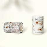 Sticker Washi Tape - Pre - cut - Rosé Scripts - 70 mm - 9 - Washi Tape Shop - Tidformera