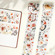 Sticker Washi Tape - Pre - cut - Rose Sonata - 60 mm - 1 - Washi Tape Shop - Tidformera