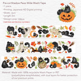 Sticker Washi Tape - Pre - cut - Shadow Paws - 60 mm - 5 - Washi Tape Shop - Tidformera
