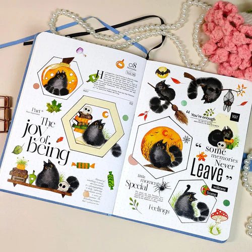 Sticker Washi Tape - Pre - cut - Spooky Tails - 60 mm - 4 - Washi Tape Shop - Tidformera