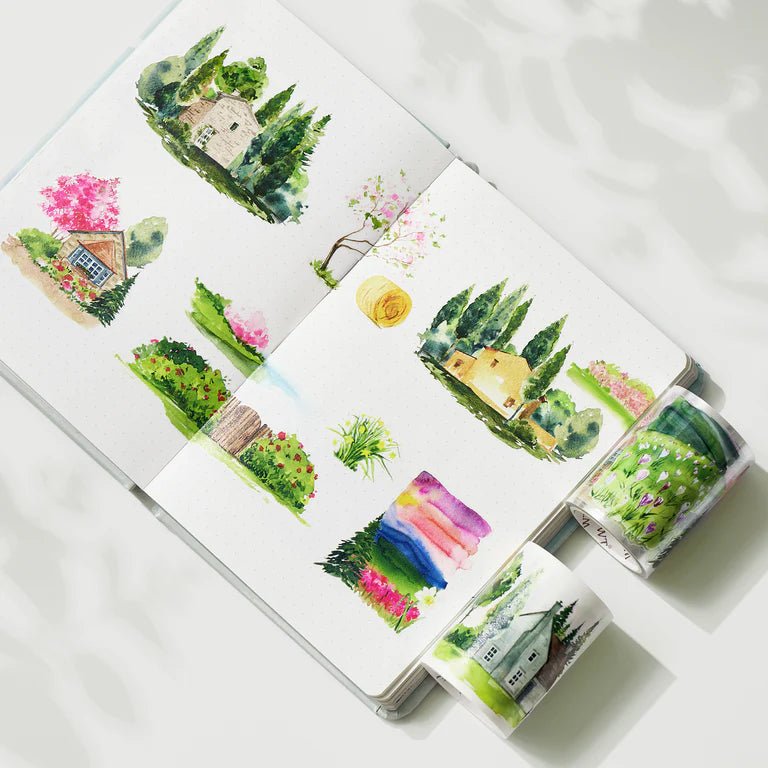 Sticker Washi Tape - Pre - cut - Spring Awakening - 60 mm - Washi Tape Shop - Tidformera