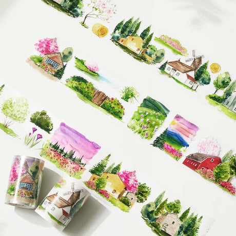 Sticker Washi Tape - Pre - cut - Spring Awakening - 60 mm - 2 - Washi Tape Shop - Tidformera