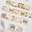 Sticker Washi Tape - Pre - cut - Spring Café - 70 mm - 5 - Washi Tape Shop - Tidformera