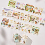 Sticker Washi Tape - Pre - cut - Spring Café - 70 mm - 5 - Washi Tape Shop - Tidformera
