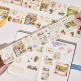 Sticker Washi Tape - Pre - cut - Spring Café - 70 mm - 1 - Washi Tape Shop - Tidformera