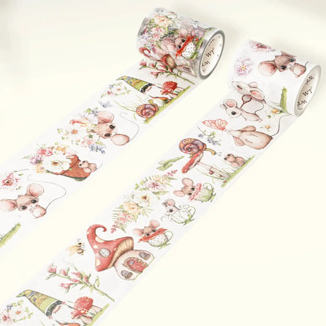 Sticker Washi Tape - Pre - cut - Squeaky Mischief - 60 mm - 5 - Washi Tape Shop - Tidformera