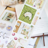 Sticker Washi Tape - Pre - cut - Summer Café - 70 mm - 3 - Washi Tape Shop - Tidformera