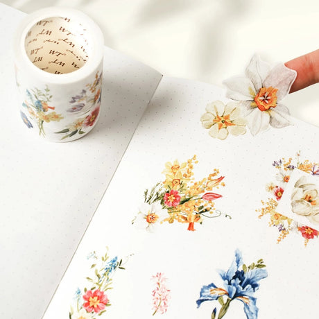 Sticker Washi Tape - Pre - cut - Sunlit Meadow - 60 mm - 2 - Washi Tape Shop - Tidformera