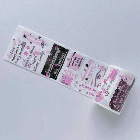 Sticker Washi Tape - Pre-cut - The Healing Mind - 60 mm - 3 - Washi Tape Shop - Tidformera