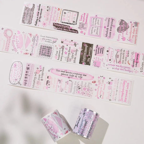 Sticker Washi Tape - Pre-cut - The Healing Mind - 60 mm - 1 - Washi Tape Shop - Tidformera