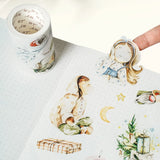 Sticker Washi Tape - Pre - cut - Winter Dreamscape - 70 mm - 2 - Washi Tape Shop - Tidformera
