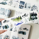 Sticker Washi Tape - Pre - cut - Winter Whispers - 60 mm - 1 - Washi Tape Shop - Tidformera