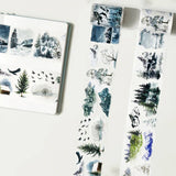 Sticker Washi Tape - Pre - cut - Winter Whispers - 60 mm - 6 - Washi Tape Shop - Tidformera