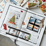 Sticker Washi Tape - Pre - cut - Winter's Whisper - 70 mm - 5 - Washi Tape Shop - Tidformera