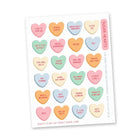 Stickers - A6 - Oggy's Club - Candy Hearts - 1 - My Sweet Paper Card - Tidformera