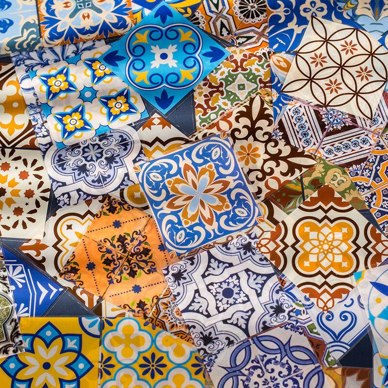 Stickers - Classical tile - Traditional Blue and White - Other - Tidformera