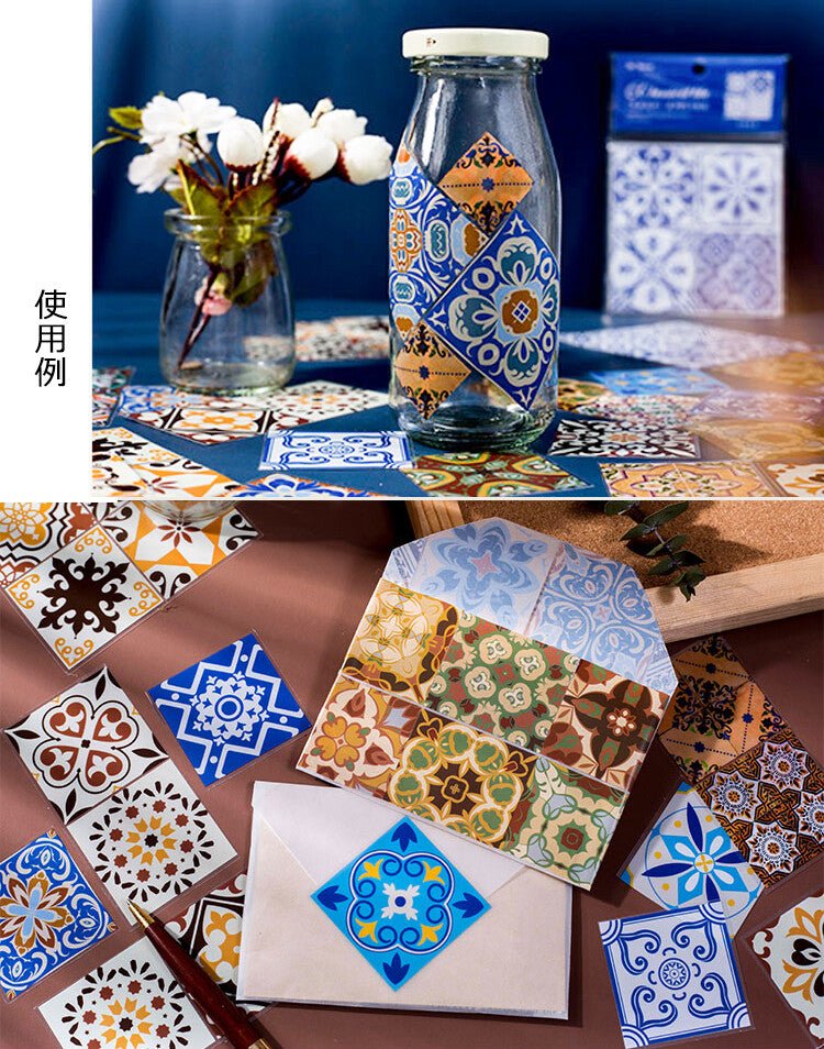 Stickers - Classical tile - Traditional Blue and White - Other - Tidformera