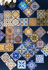 Stickers - Classical tile - Traditional Blue and White - Other - Tidformera