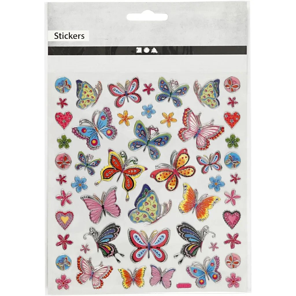 Stickers Creotime Butterflies - Colourful butterflies - Creotime - Tidformera