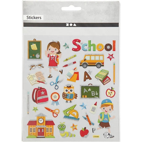 Stickers Creotime Skola School - Creotime - Tidformera