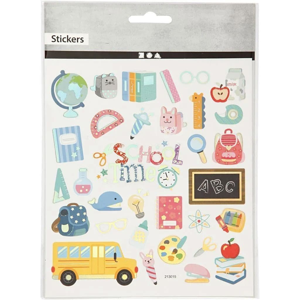 Stickers Creotime Skola - School time - Creotime - Tidformera