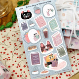 Stickers - Every Day Is Reading Day - 2 - My Sweet Paper Card - Tidformera