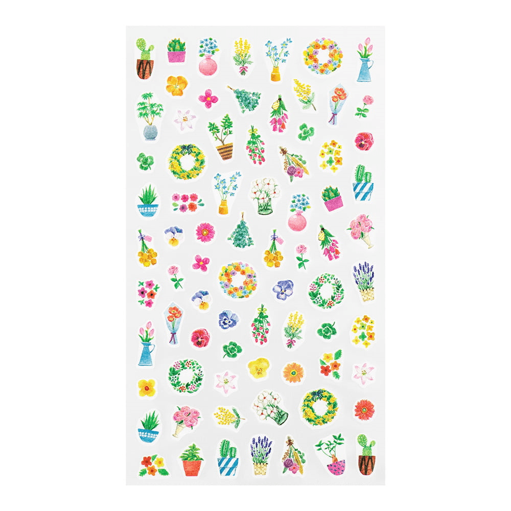 Stickers for Diary Flower - Midori - Tidformera