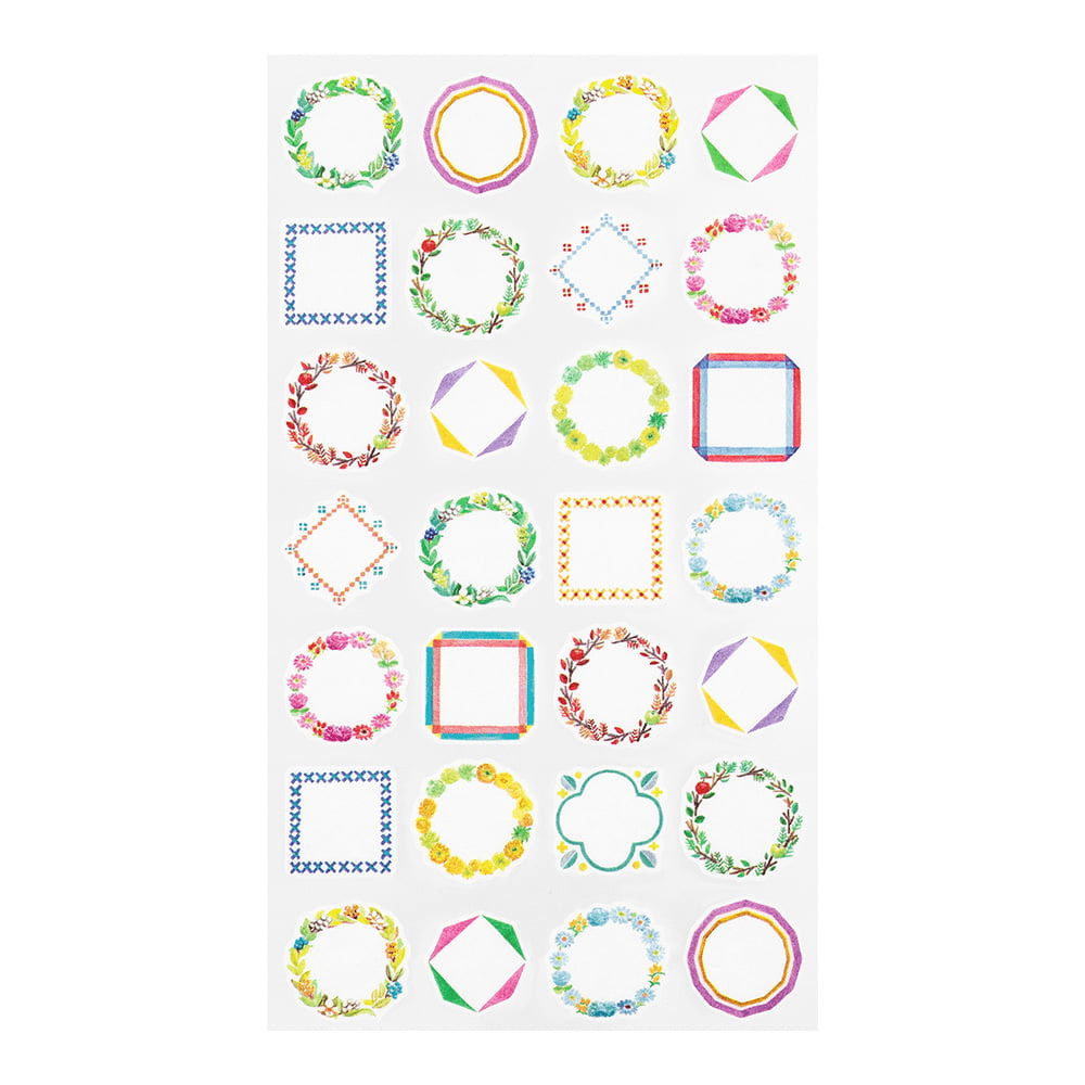 Stickers for Diary Frames - 2 - Midori - Tidformera