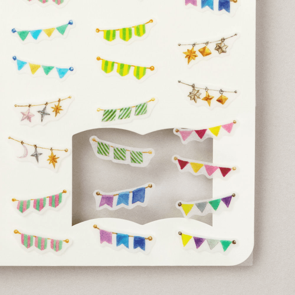 Stickers for Diary Garlands - Midori - Tidformera