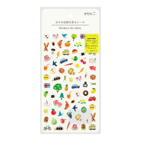 Stickers for Diary Motif - 1 - Midori - Tidformera