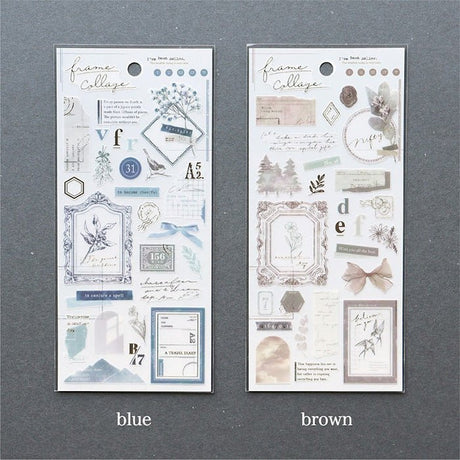 Stickers Frame collage - Brown - 3 - Mind Wave - Tidformera
