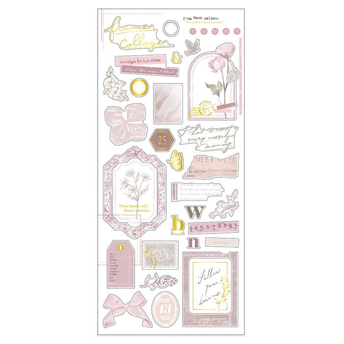 Stickers Frame collage - Pink - Mind Wave - Snabb leverans! – Tidformera