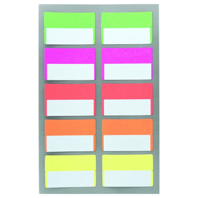 Stickers Index Paper Poetry - Neon från  Rico Design. Ett ark med indexflikar med fem olika neonfärger. - Tidformera