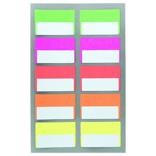 Stickers Index Paper Poetry - Neon från  Rico Design. Ett ark med indexflikar med fem olika neonfärger. - Tidformera
