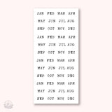 Stickers Kalender - Monthly - Large Typewriter (förkortat) - 1 - Hello Petite Paper - Tidformera