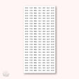 Stickers Kalender - Week - Small Typewriter (förkortat) - 1 - Hello Petite Paper - Tidformera