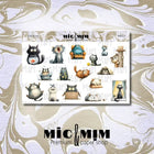 Stickers Mic & Mim - Cat - itude - 1 - MIC & MIM Premium Paper Shop - Tidformera