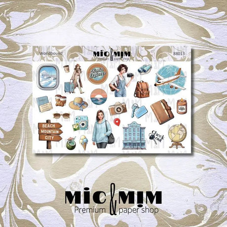 Stickers Mic & Mim - Worldbound - 1 - MIC & MIM Premium Paper Shop - Tidformera