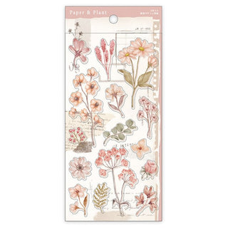 Stickers Paper and Plant Sticker - Pink - 1 - Mind Wave - Tidformera