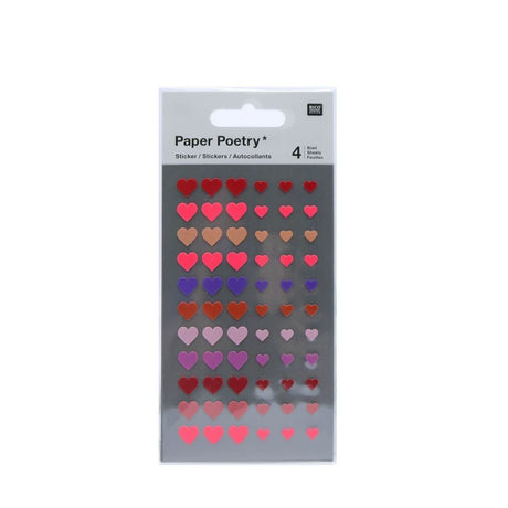 Stickers Paper Poetry - Hearts - Rico Design - Tidformera