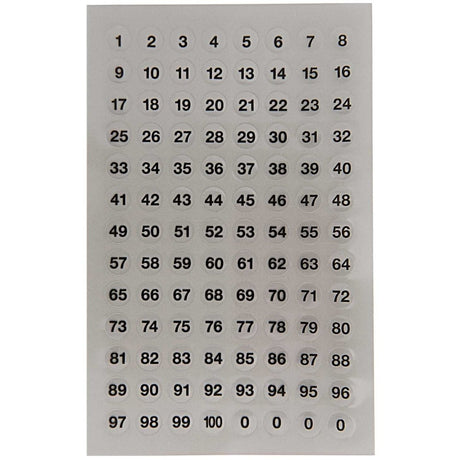 Stickers Paper Poetry - Office sticker - Siffror - 1 - Rico Design - Tidformera