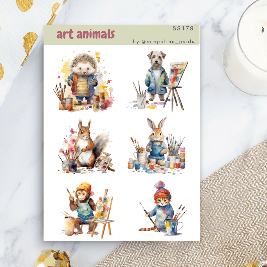 Stickers - Penpaling Paula - Art animals - 1 - Penpaling Paula - Tidformera
