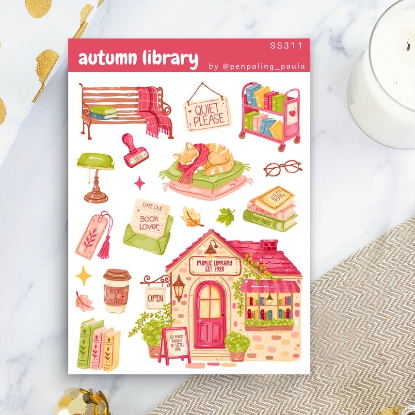 Stickers - Penpaling Paula - Autumn Library - 1 - Penpaling Paula - Tidformera