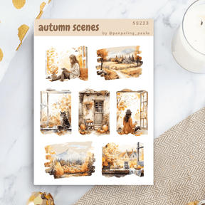 Stickers - Penpaling Paula - Autumn scenes - 1 - Penpaling Paula - Tidformera